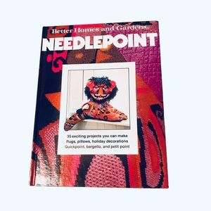 Better Home and Gardens Needlepoint Vintage Book Hardcover 1980 35 projects!